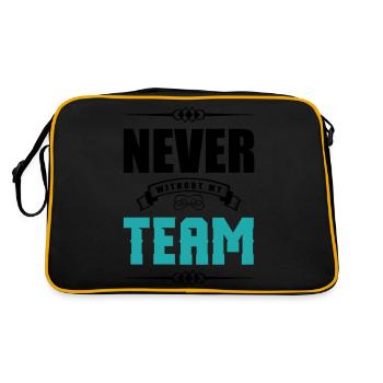 never without my team 2 - Retro Bag - black/gold - Back