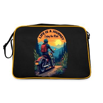 Profitez de la balade - Sac Retro - noir/or - Dos