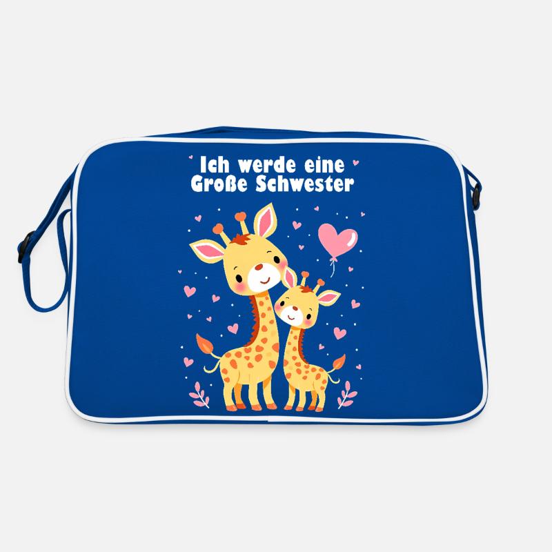 Ich werde große Schwester 2025 Retro Tasche