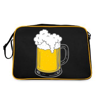 Bière - Sac Retro - noir/or - Dos