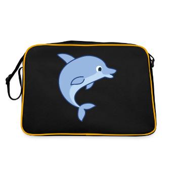 Dolphin - Dolphin - Retro Bag - black/gold - Back