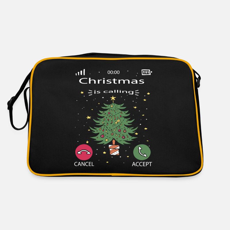 Christmas is calling. Christmas is calling. Tree Retro Bag