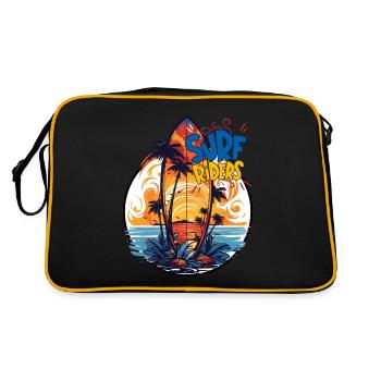 SURF RIDERS! - Sac Retro - noir/or - Dos