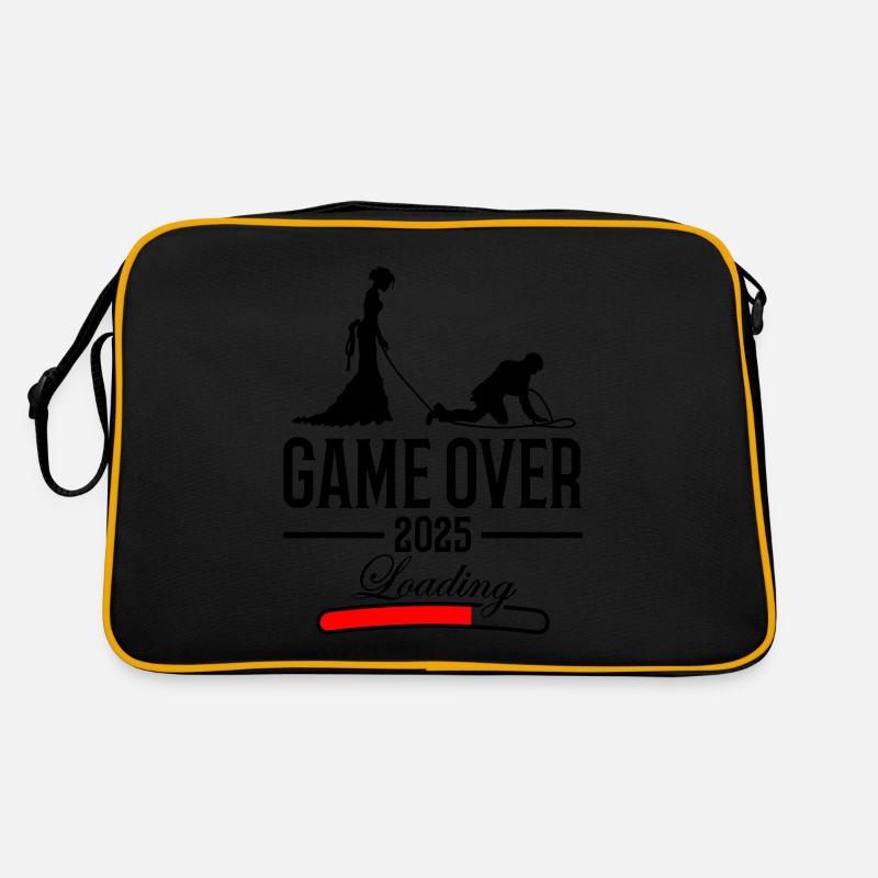 Hochzeit Loading 2025 Game Over Retro Tasche