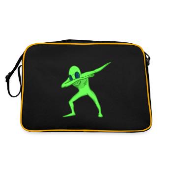 Dab alien alien - Sac Retro - noir/or - Dos