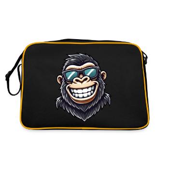 Cool Gorille Sunglasses Monkey Chill Stylish - Retro Bag - black/gold - Back