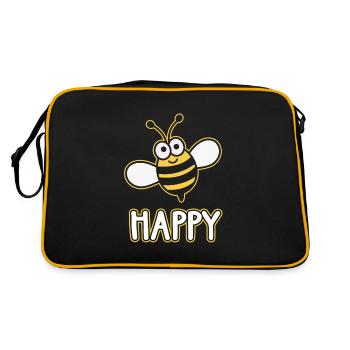Bee happy - Sac Retro - noir/or - Dos