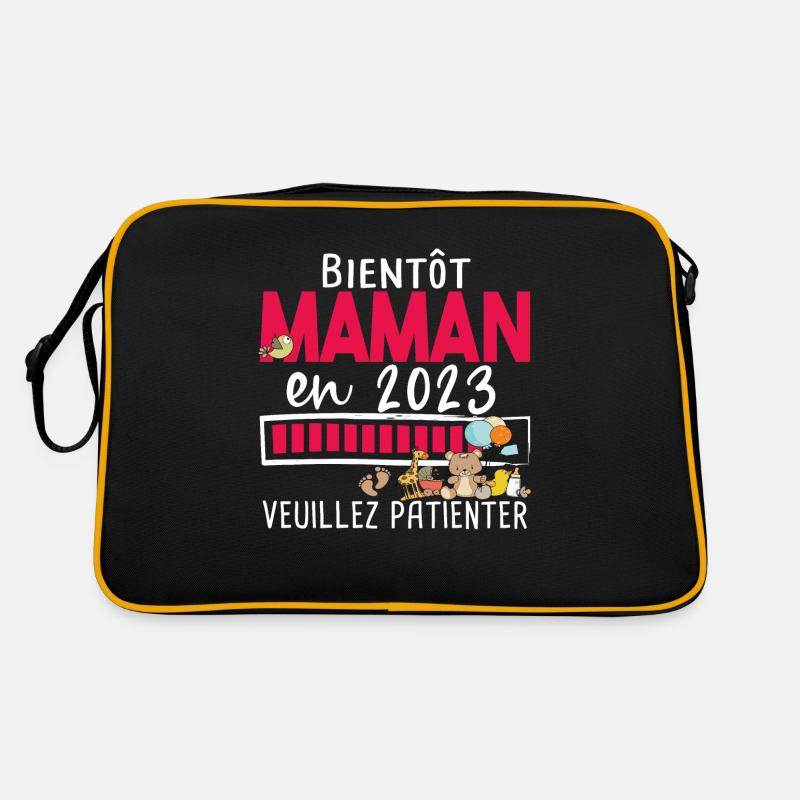 Maman 2023 Mère Bébé Naissance Cadeau Grossesse Sac Retro