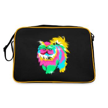 Persian cat - Retro Bag - black/gold - Back