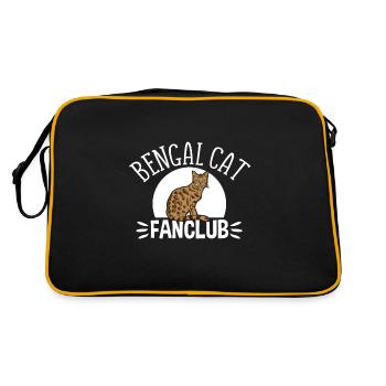Chat du Bengale - Sac Retro - noir/or - Dos