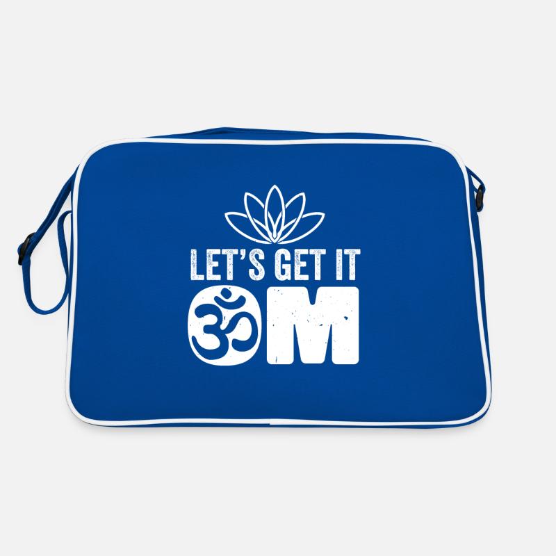 Lets get it Om dont hate mediate namaste Retro Tasche