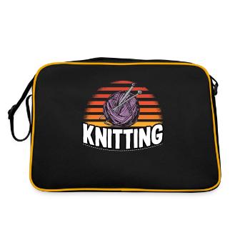 Knitting Knitting - Retro Bag - black/gold - Back