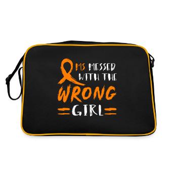 MS Messed With The Wrong Girl - Sac Retro - noir/or - Dos