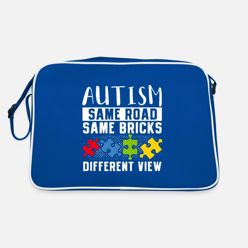 Autism Same Road Same Bricks Retro Tasche