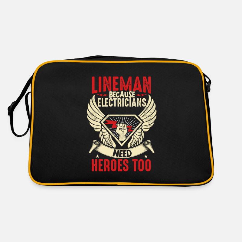 Electrical Lineman Because Retro Tasche