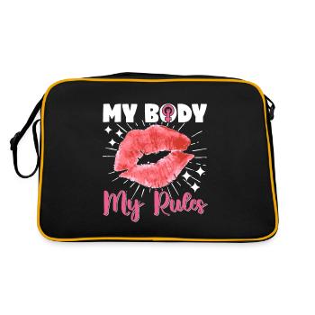 Droits des femmes féministes Femmes - Sac Retro - noir/or - Dos