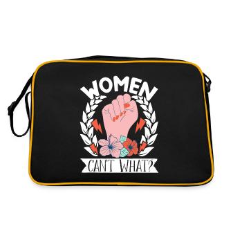 Feminist Women's Rights Female - Retro Bag - black/gold - Back