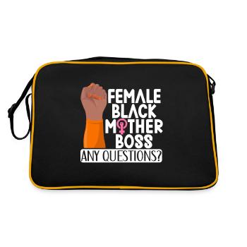 Feminist Women's Rights Female - Retro Bag - black/gold - Back