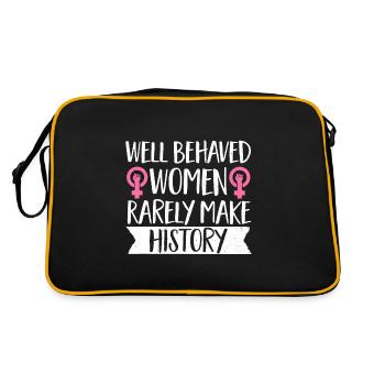 Feminist Women's Rights Female - Retro Bag - black/gold - Back