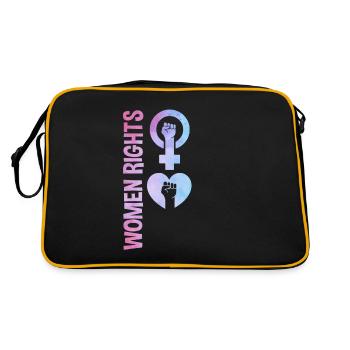 Droits des femmes féministes Femmes - Sac Retro - noir/or - Dos
