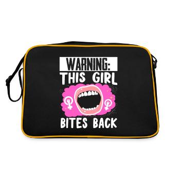 Feminist Women's Rights Female - Retro Bag - black/gold - Back