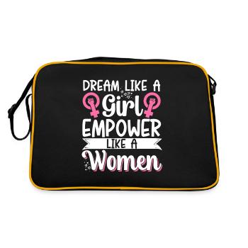 Feminist Women's Rights Female - Retro Bag - black/gold - Back