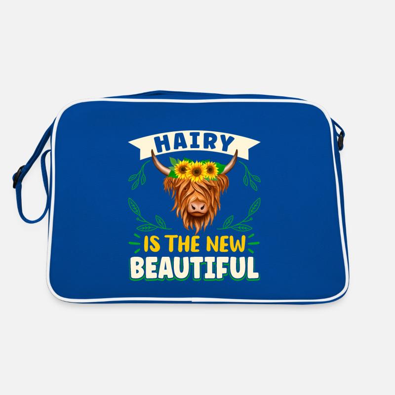 Scottish Highland Cattle Cow Retro Bag