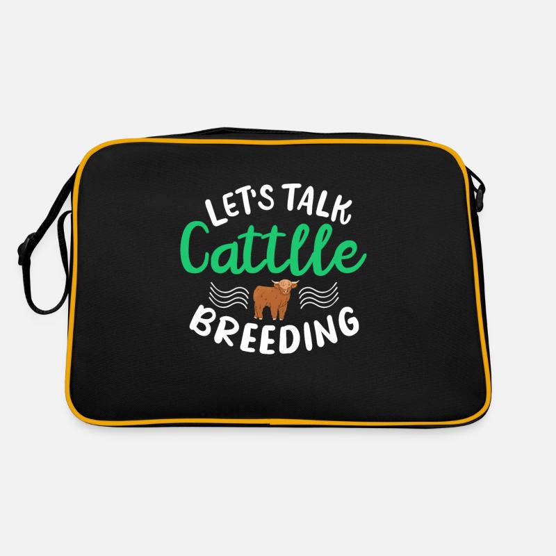Scottish Highland Cattle Cow Retro Tasche