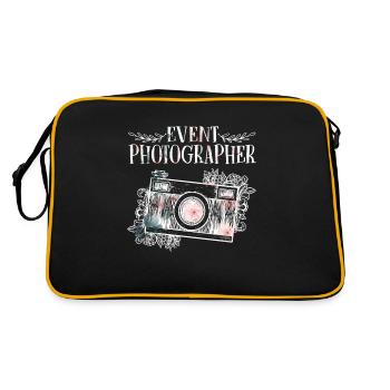 Photography Camera Lens Event - Retro Tasche - Schwarz/Gold - Hinten