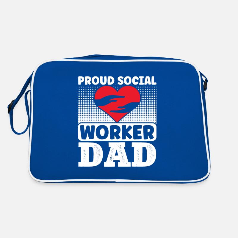 School Social Work Month Hands Retro Tasche