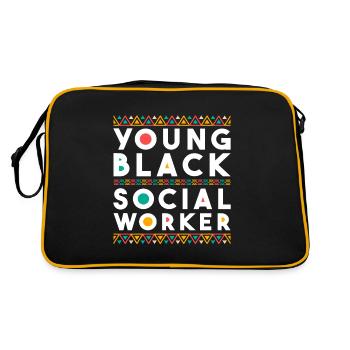 Mois du travail social à l’école Africain - Sac Retro - noir/or - Dos