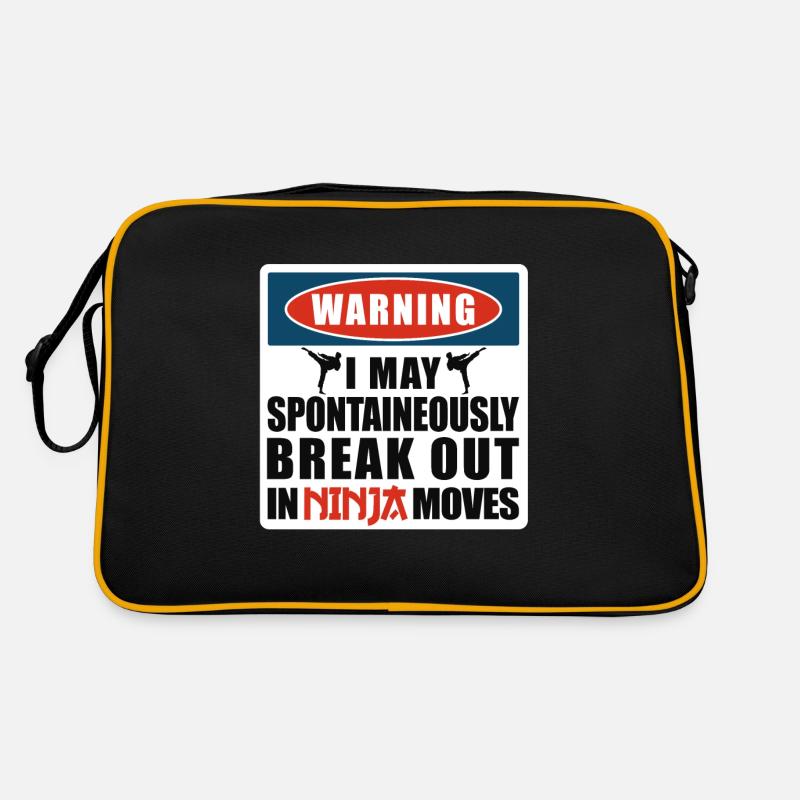 Karate Black Belt Gi Uniform Retro Tasche