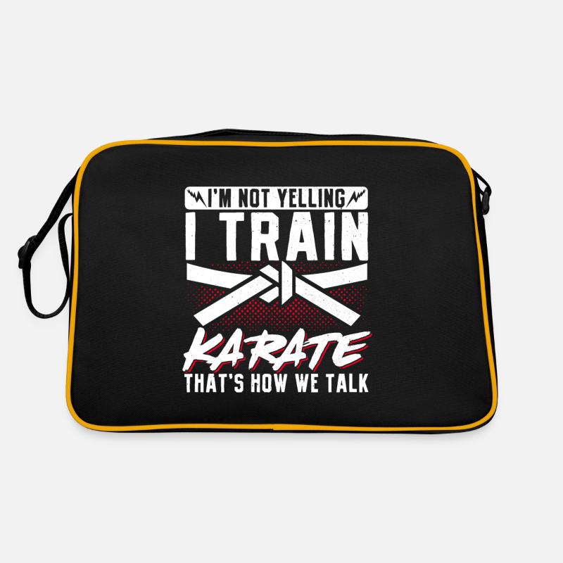 Karate Black Belt Gi Uniform I'M Retro Tasche