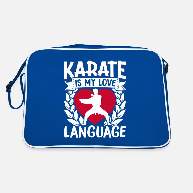 Karate Black Belt Gi Uniform Retro Tasche