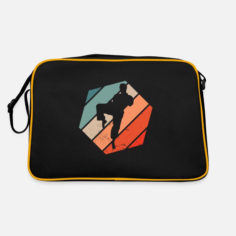 Karate Black Belt Gi Uniform Retro Tasche