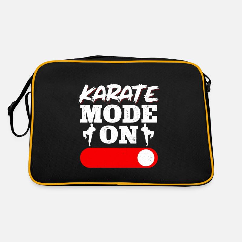 Karate Black Belt Gi Uniform Retro Tasche