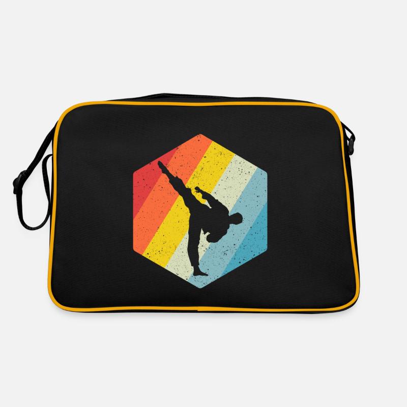 Karate Black Belt Gi Uniform Retro Tasche