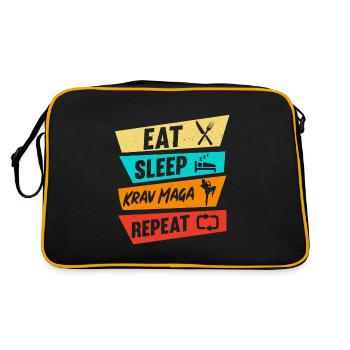 Krav Maga Apparel Israeli Self - Retro Bag - black/gold - Back