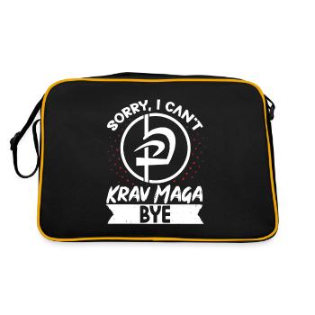 Krav Maga Apparel Israeli Self - Retro Tasche - Schwarz/Gold - Hinten