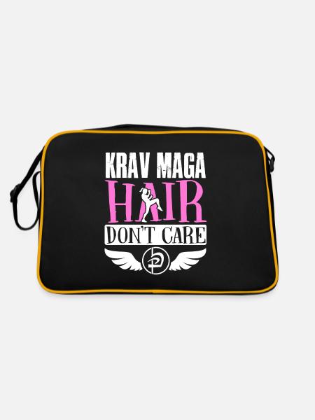 Krav Maga Apparel Israeli Self - Retro Tasche - Schwarz/Gold