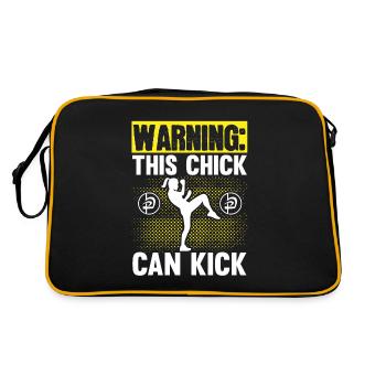 Krav Maga Apparel Israeli Self - Retro Tasche - Schwarz/Gold - Hinten