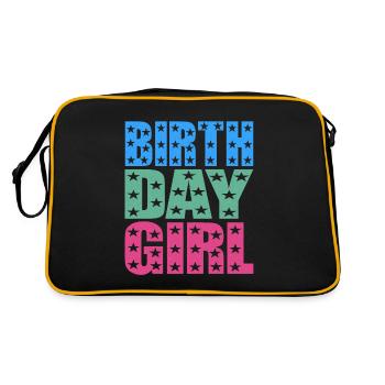 birthday girl - Retro Bag - black/gold - Back