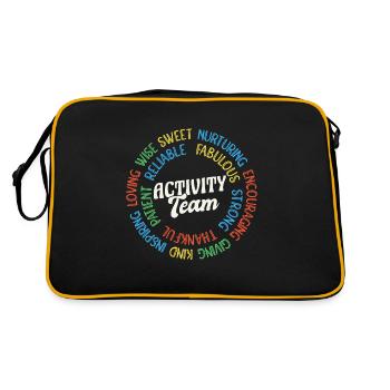 Activity Squad Activity Director - Retro Tasche - Schwarz/Gold - Hinten