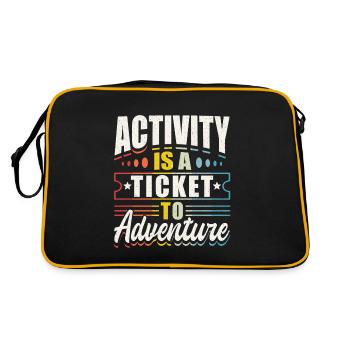 Activity Assistant Squad Team - Retro Tasche - Schwarz/Gold - Hinten