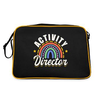 Awesome Activity Director - Retro Tasche - Schwarz/Gold - Hinten