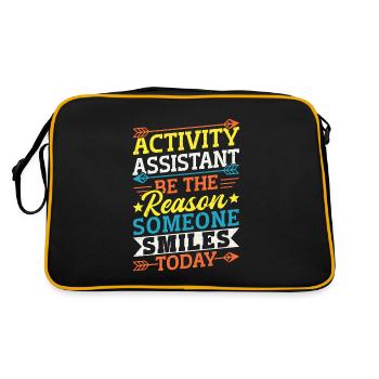 Activity Assistant Appreciation - Retro Tasche - Schwarz/Gold - Hinten