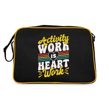 Activity Director Appreciation - Retro Tasche - Schwarz/Gold - Hinten