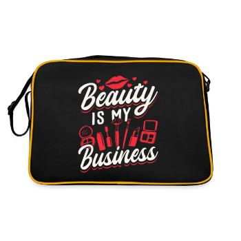 Makeup Artist Beautician & - Retro Tasche - Schwarz/Gold - Hinten