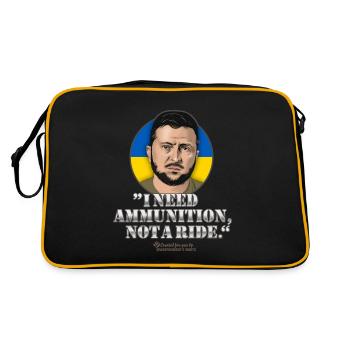 Zelenskyi Citation Munitions Covoiturage - Sac Retro - noir/or - Dos