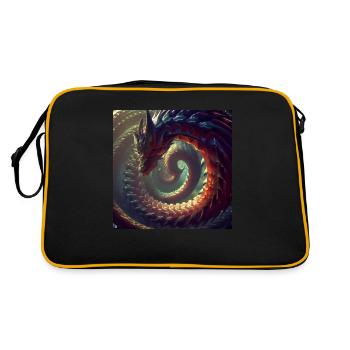 The Infinity Dragon - Retro Bag - black/gold - Back